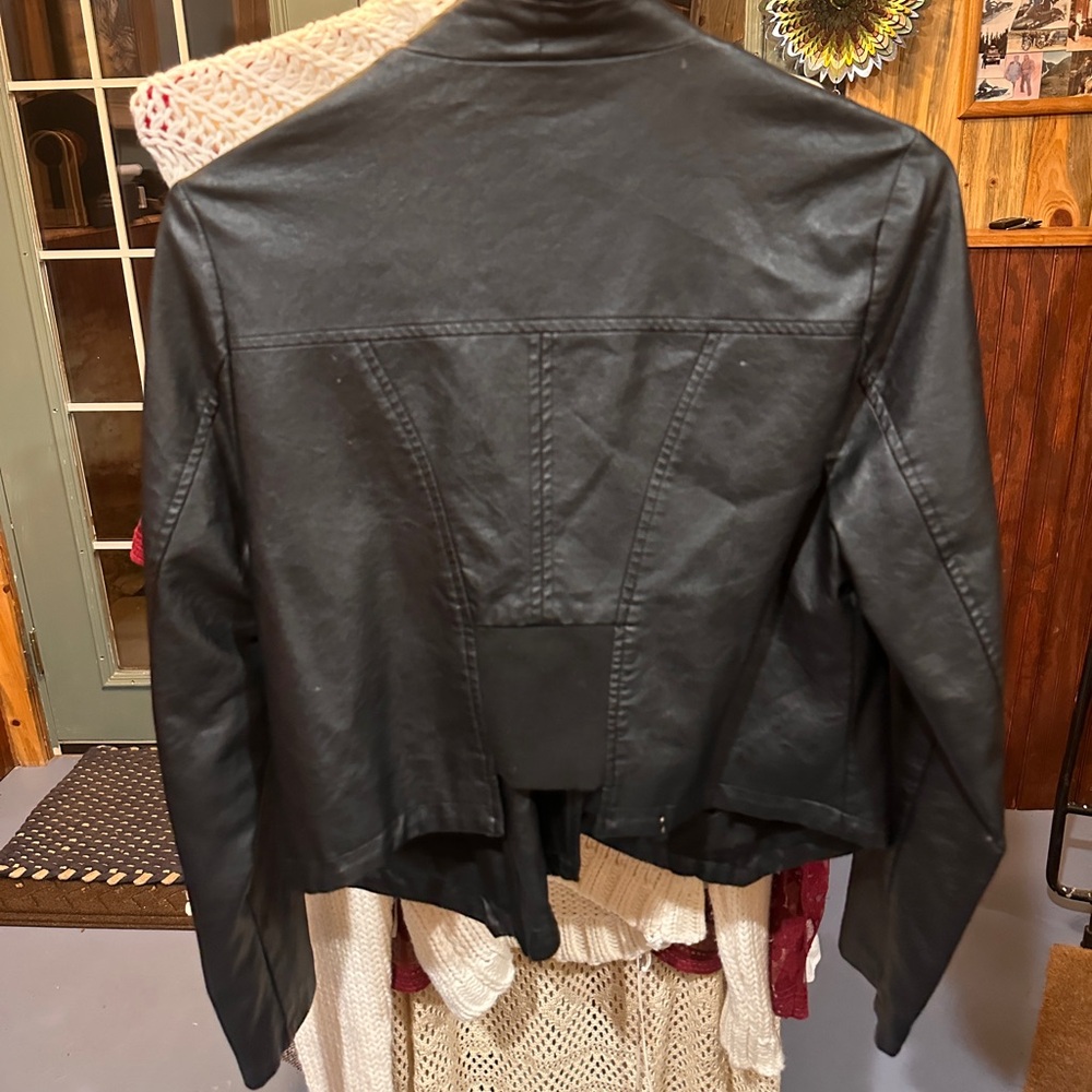 JACK Women's Black Leather Jacket